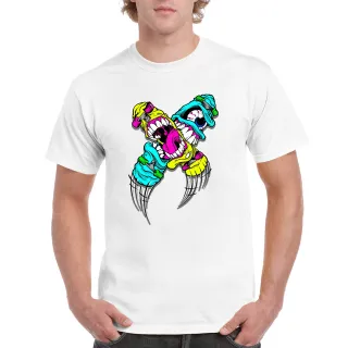 10 weisse sols T-Shirts einseitig, vollfarbiger Digitaldirektdruck / ab 10 Stück