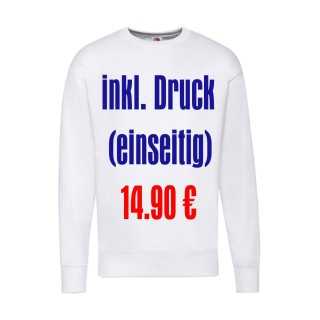 Sweatshirt bedrucken Fruit of the Loom