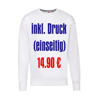 Sweatshirt bedrucken Fruit of the Loom