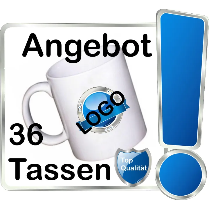 36 Kaffeebecher bedrucken