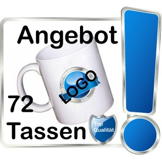 72 Kaffeebecher bedrucken