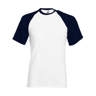 Baseball T White Black